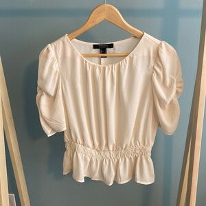 Forever 21 Contemporary Large Cream Blouse, New no tag
